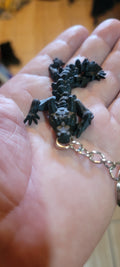 articulated mini dragon key chain