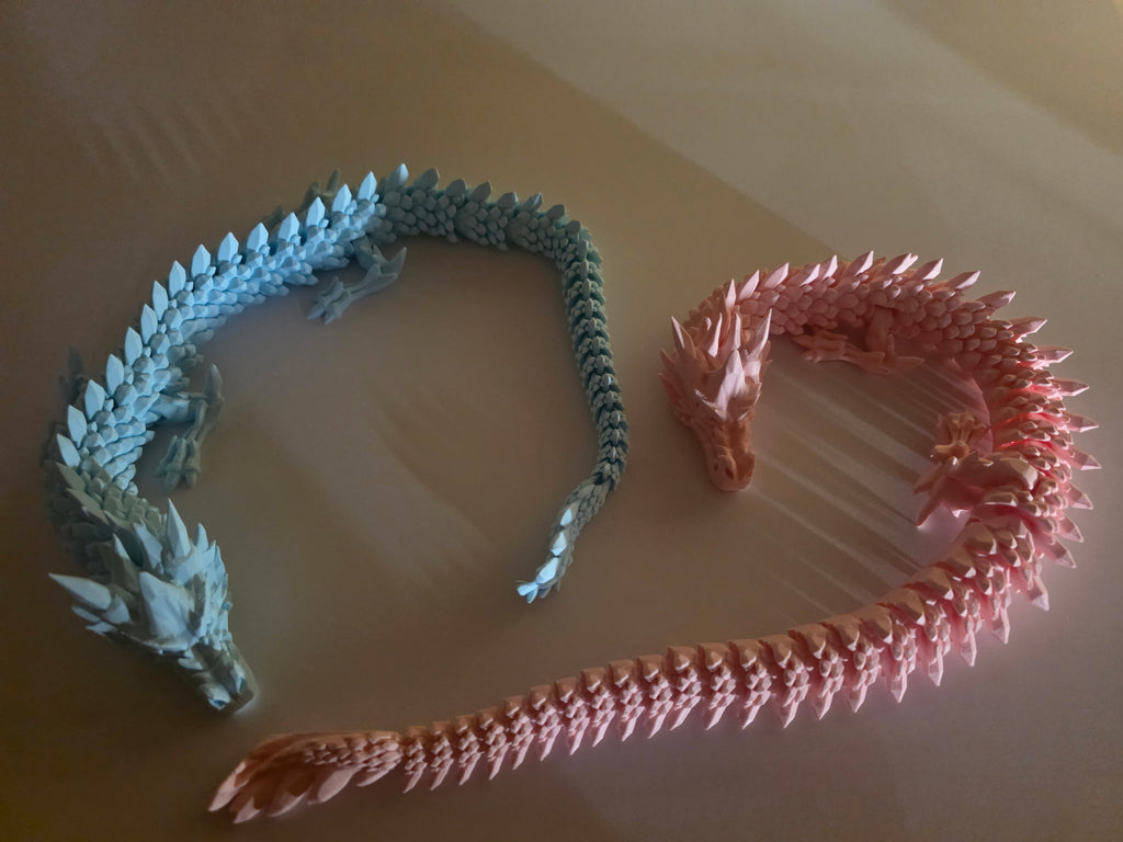 2 foot 3d printed articulated dragons