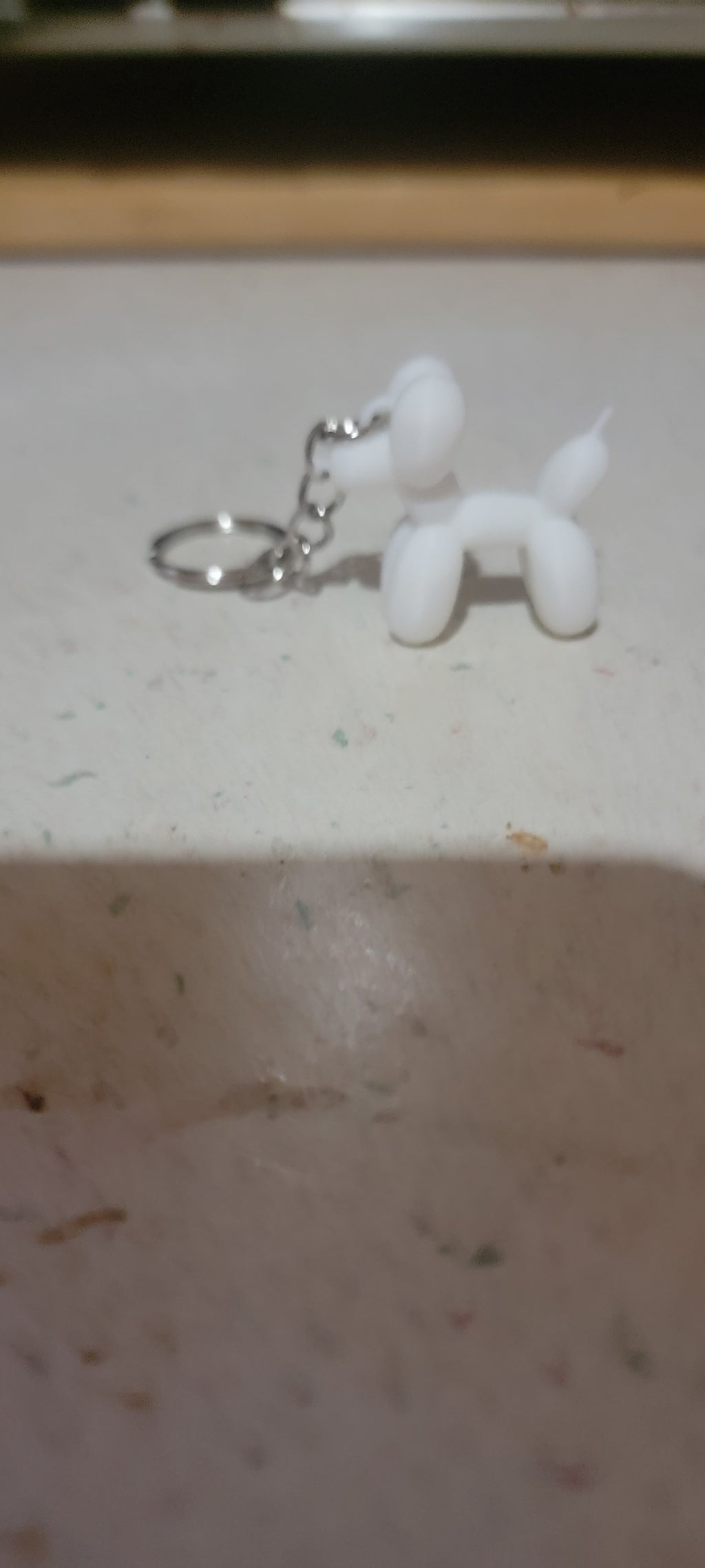 Balloon animal dog keychain